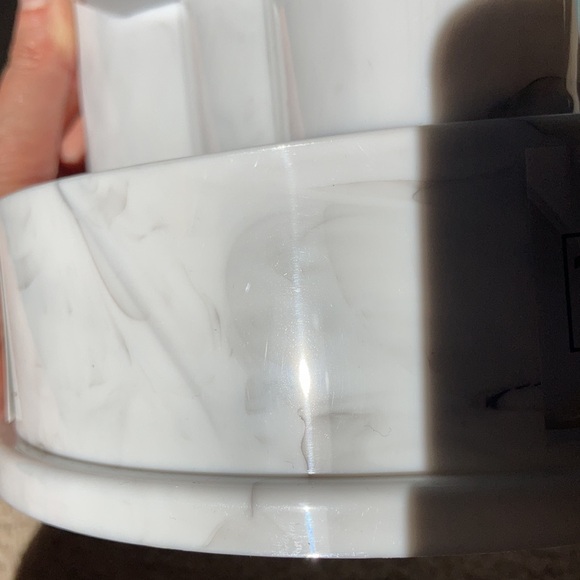 10 compartment multi use revolving organizer faux marble look - Picture 11 of 11